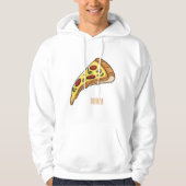 Veste À Capuche Illustration de la pizza (Devant)
