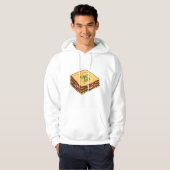 Veste À Capuche Illustration de Lasagna (Devant entier)