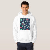 Veste À Capuche Illustration de motif spatial (Devant entier)
