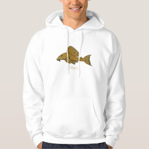 Veste À Capuche illustration de poisson Pleco en cartoon
