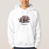 Veste À Capuche Illustration du dragon de Komodo (Devant)