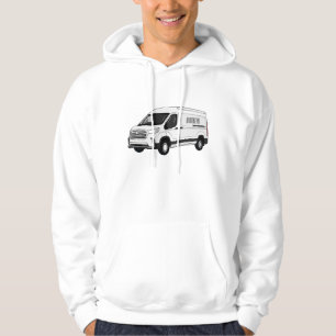 Veste À Capuche Illustration du fourgon de livraison