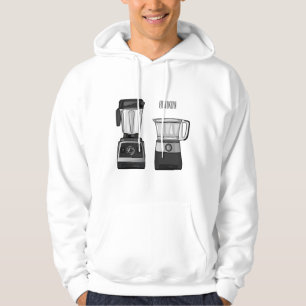 Veste À Capuche Illustration du processeur et du mixeur alimentair