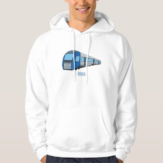 Veste À Capuche Illustration d'un train électrique (Devant)