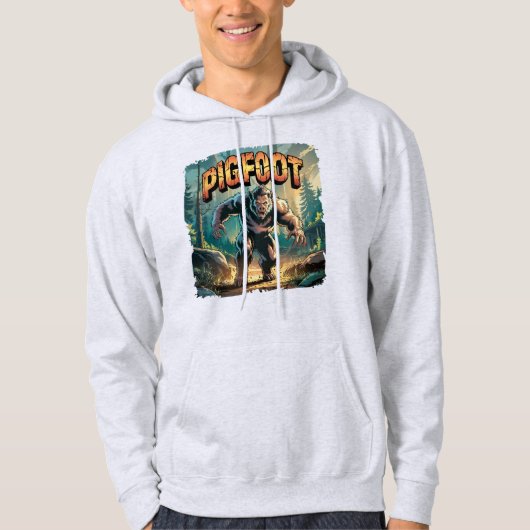 Veste À Capuche Illustration Pigfoot Combo Créature Drôle (Devant)