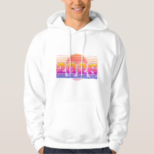Veste À Capuche Illustration Rétro Funky 2026 – Bandes de Coucher
