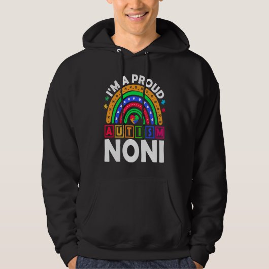 Veste À Capuche I'm a Proud Autism Noni  Rainbow Autism Awareness (Devant)