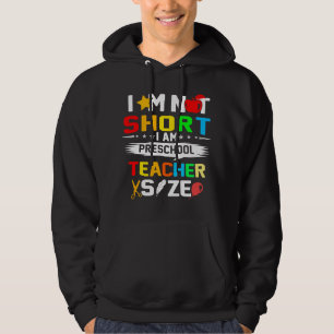 Veste À Capuche im not short im maternelle taille de l'enseignant