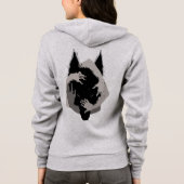 Veste À Capuche Imaginaire à parler d'encre V05 BLACK WOLF (Dos)