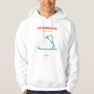 Veste À Capuche Impression d'art en ligne minimaliste rétro de Goo