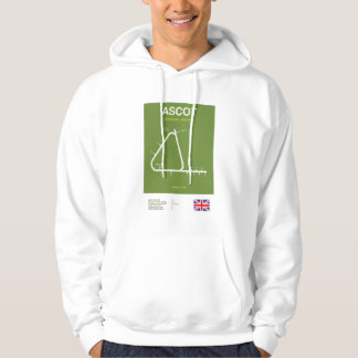 Veste À Capuche Impression de ligne de course de chevaux Ascot min