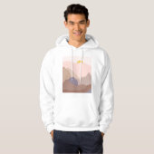 Veste À Capuche Imprimer Boho Mountain Art (Devant entier)
