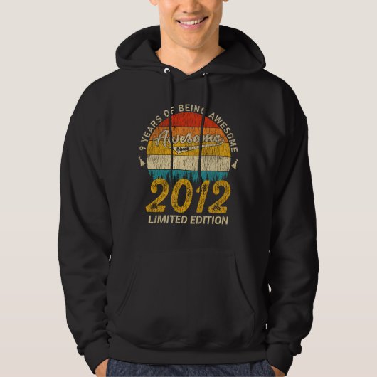 Veste À Capuche Incroyable depuis 2012 Edition Limitée Cadeau d'an (Devant)