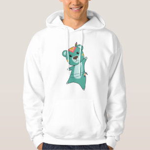 Veste À Capuche Inde Turquoise Ours Carnival Teddy Feather