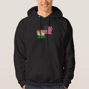 Veste À Capuche Inde Usa Loots Racines Drapeau Indien Américain