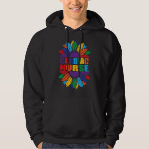 Veste À Capuche Infirmière Cardiac Arc-en-ciel Tournesol Lgbt Cute