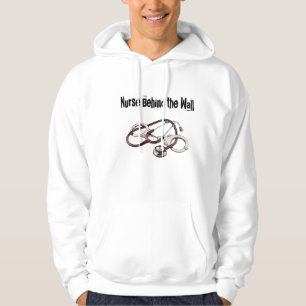 Veste À Capuche Infirmière derrière le sweatshirt de mur