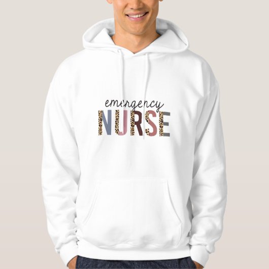 Veste À Capuche Infirmière d'urgence Imprimé léopard Infirmière de (Devant)