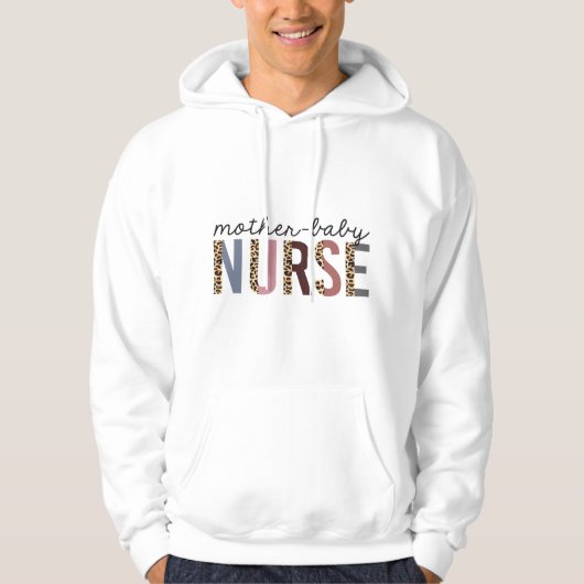Veste À Capuche Infirmière Mère Bébé Imprimé Léopard Guépard Migno (Devant)