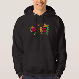 Veste À Capuche Infirmière mexicaine Stethoscope Cinco De Mayo Inf