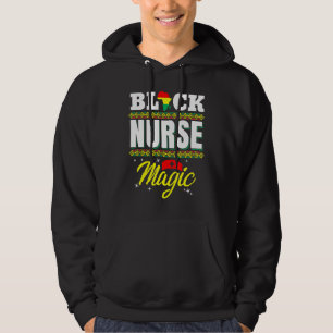 Veste À Capuche Infirmière noire Afro Magie Mélanine Mois de l'his