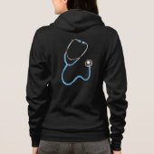 Veste À Capuche Infirmière RN Stethoscope personnalisé Monogramme  (Dos)