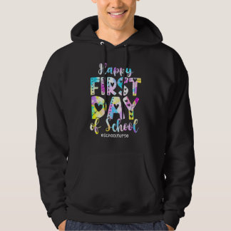 Veste À Capuche Infirmière scolaire Tie Dye joyeuse première journ