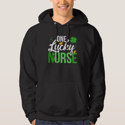 Veste À Capuche Infirmière traumatisée de la Saint-Patrick une inf (Devant)