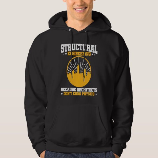 Veste À Capuche Ingénierie des structures parce que les architecte (Devant)