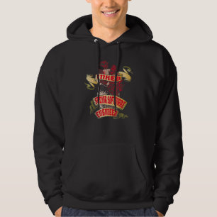 Veste À Capuche Ingénieur logiciel senior crâne tatoué et roses ro