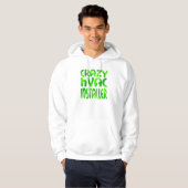 Veste À Capuche Installateur Crazy HVAC en vert (Devant entier)