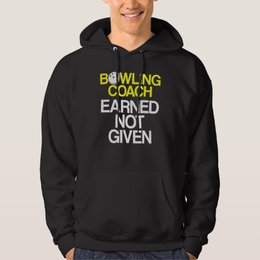 Veste À Capuche Instructeur d'équipe de Bowling Coach 4 (Devant)