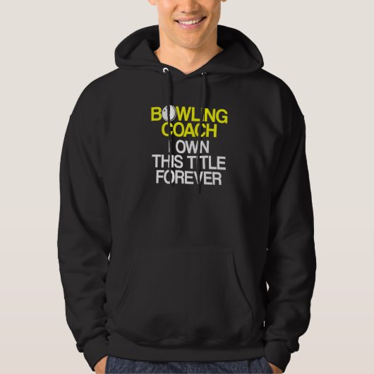 Veste À Capuche Instructeur d'équipe de Bowling Coach Player 6 (Devant)