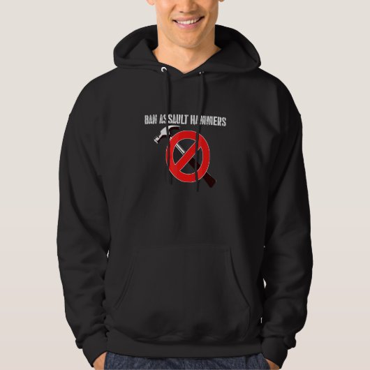 Veste À Capuche Interdire les marteaux d'assaut (Devant)
