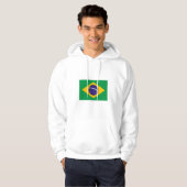 Veste À Capuche International de DRAPEAU du Brésil (Devant entier)