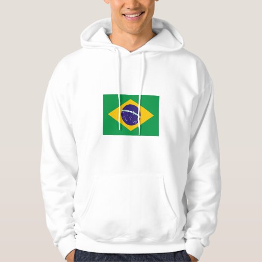 Veste À Capuche International de DRAPEAU du Brésil (Devant)