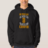 Veste À Capuche Introvert Crypto Cryptocurrency Blockchain Bitcoin (Devant)