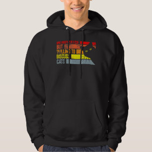 Veste À Capuche Introverted Mais volonté de discuter des chats Coo