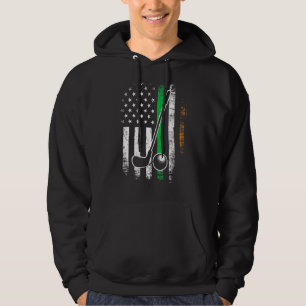Veste À Capuche Irish American Flag Golf St. Patrick's Day Heritag