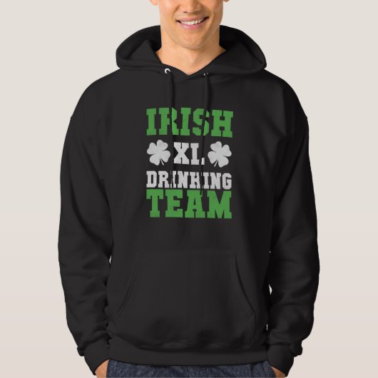 Veste À Capuche Irish Drinking Team Baseball St Patricks Day (Devant)