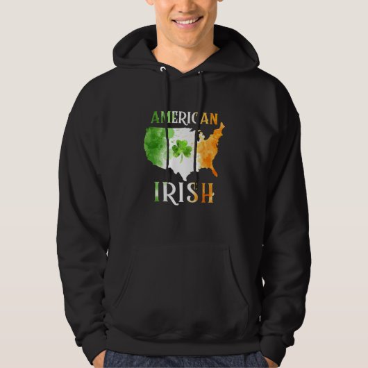Veste À Capuche Irish Pride St Patrick S Day Irish Roots American (Devant)