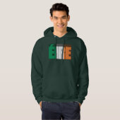 Veste À Capuche Irlande Drapeau Dublin Jour de la Saint Patrick (Devant entier)