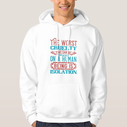 Veste À Capuche Isolement de quarantaine Conscience de la couronne (Devant)