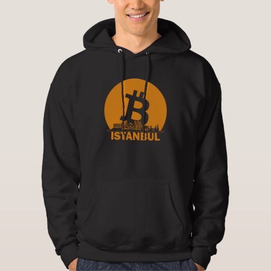 Veste À Capuche Istanbul Bitcoin Maximalist  Bitcoin Istanbul Skyl (Devant)