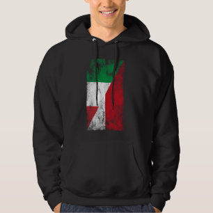 Veste À Capuche Italie Monaco drapeaux - Monégasque italien, Monac