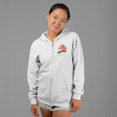 Veste À Capuche Ixora Coccinea, Fleur de Maha Sarakham