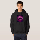 Veste À Capuche Jack-o'-lantern Rose Effrayant Avec Mains Zombies (Devant entier)