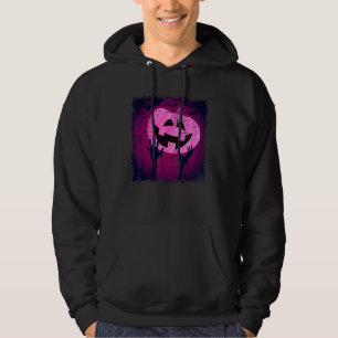 Veste À Capuche Jack-o'-lantern Rose Effrayant Avec Mains Zombies