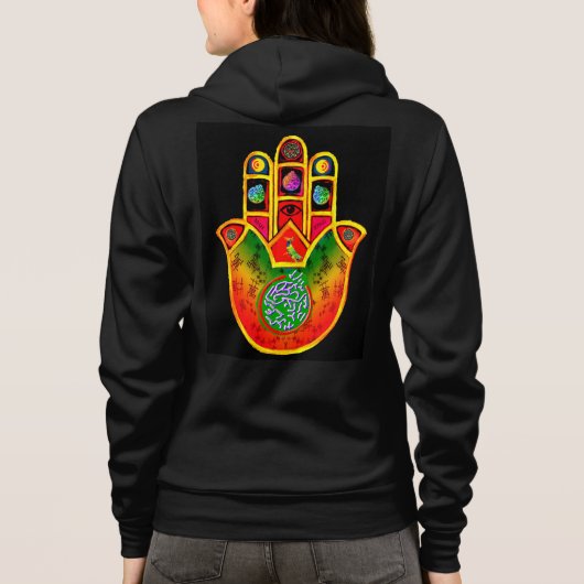 Veste À Capuche Jacket Mah Jongg Hamsa (Dos)