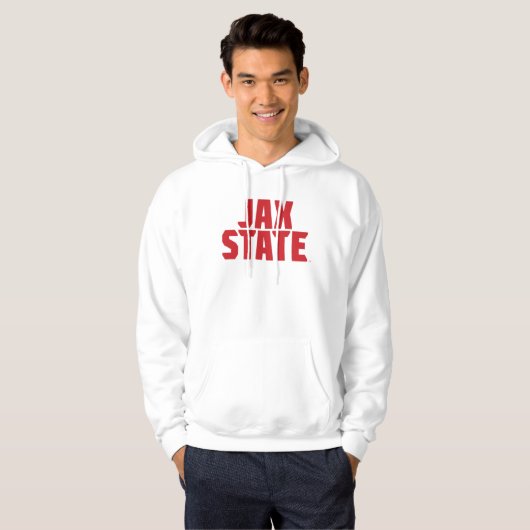 Veste À Capuche Jacksonville State University JAX STATE Bold Red (Devant entier)